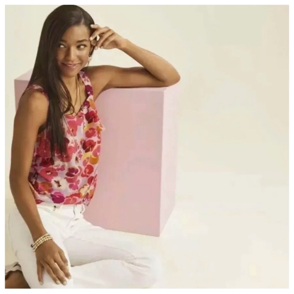 CAbi Footloose Cami Pink Floral Tank - Picture 2 of 13